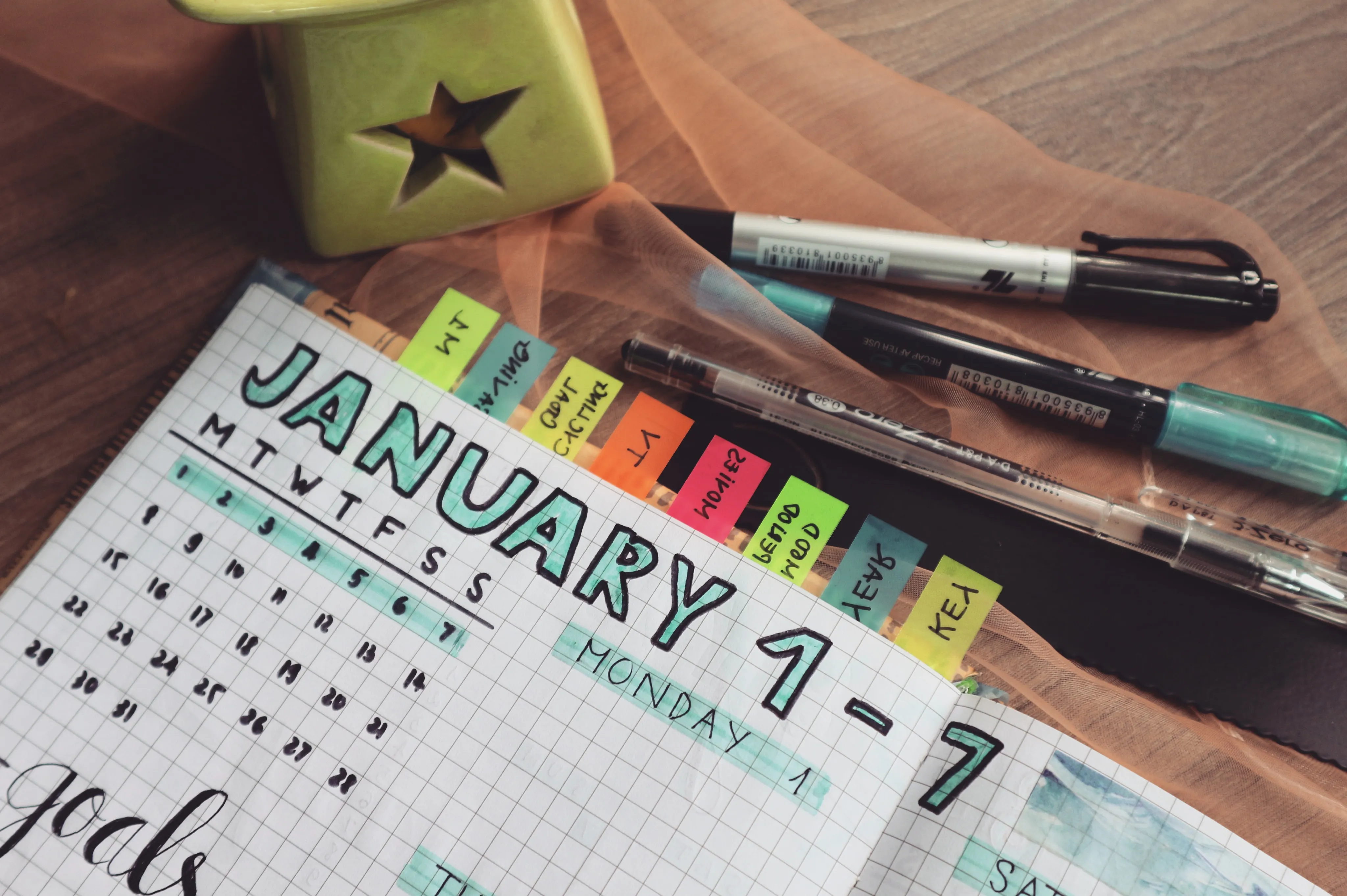 Person relaxing and journaling in nature